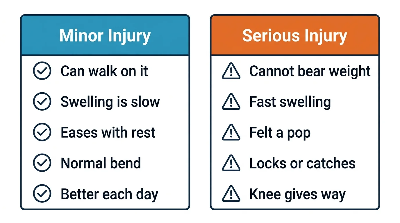 How to tell if a knee injury is serious — SPIN NYC