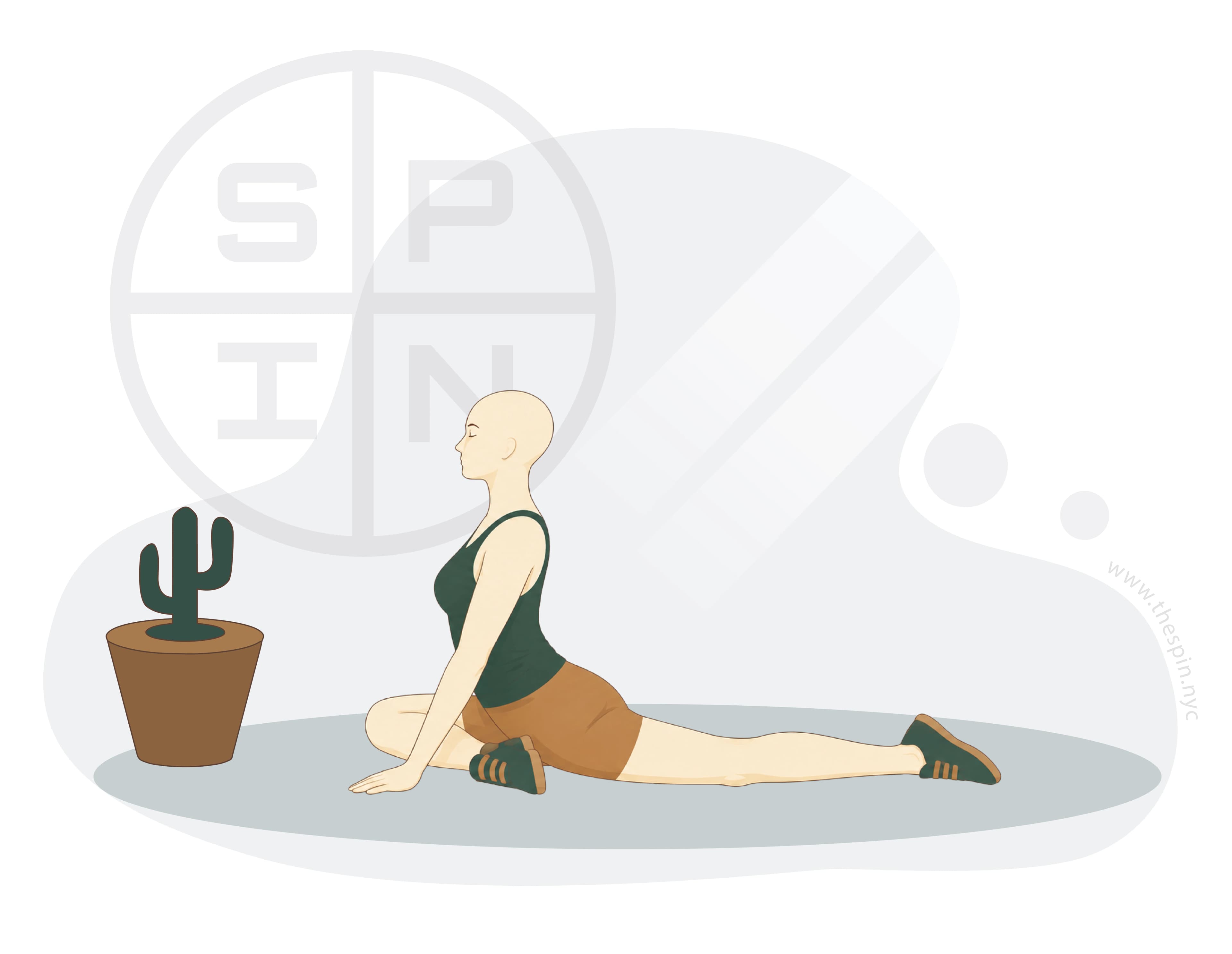 Forward pigeon pose stretch for sciatica and hip rotators