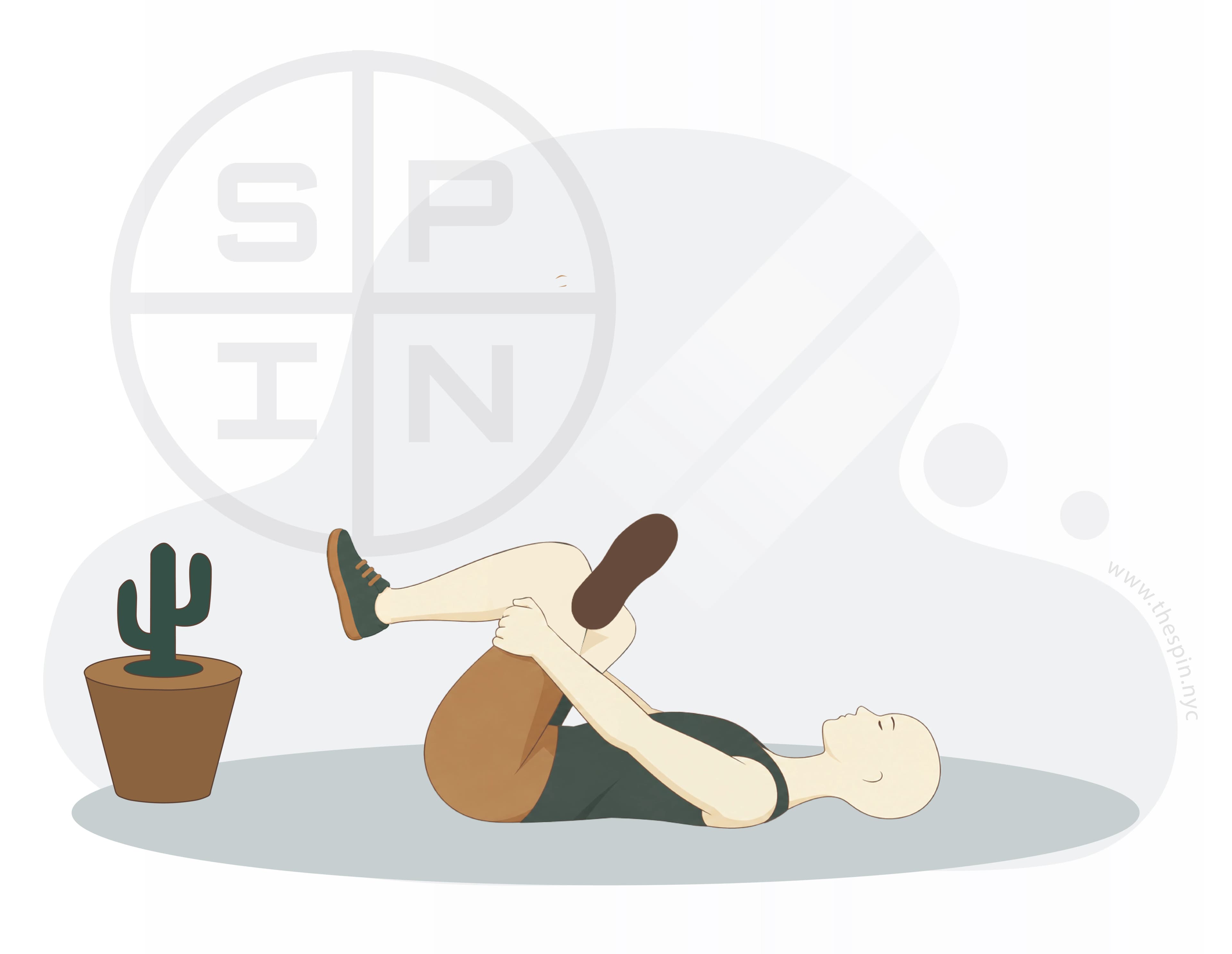 Reclining pigeon pose for sciatic nerve and piriformis release