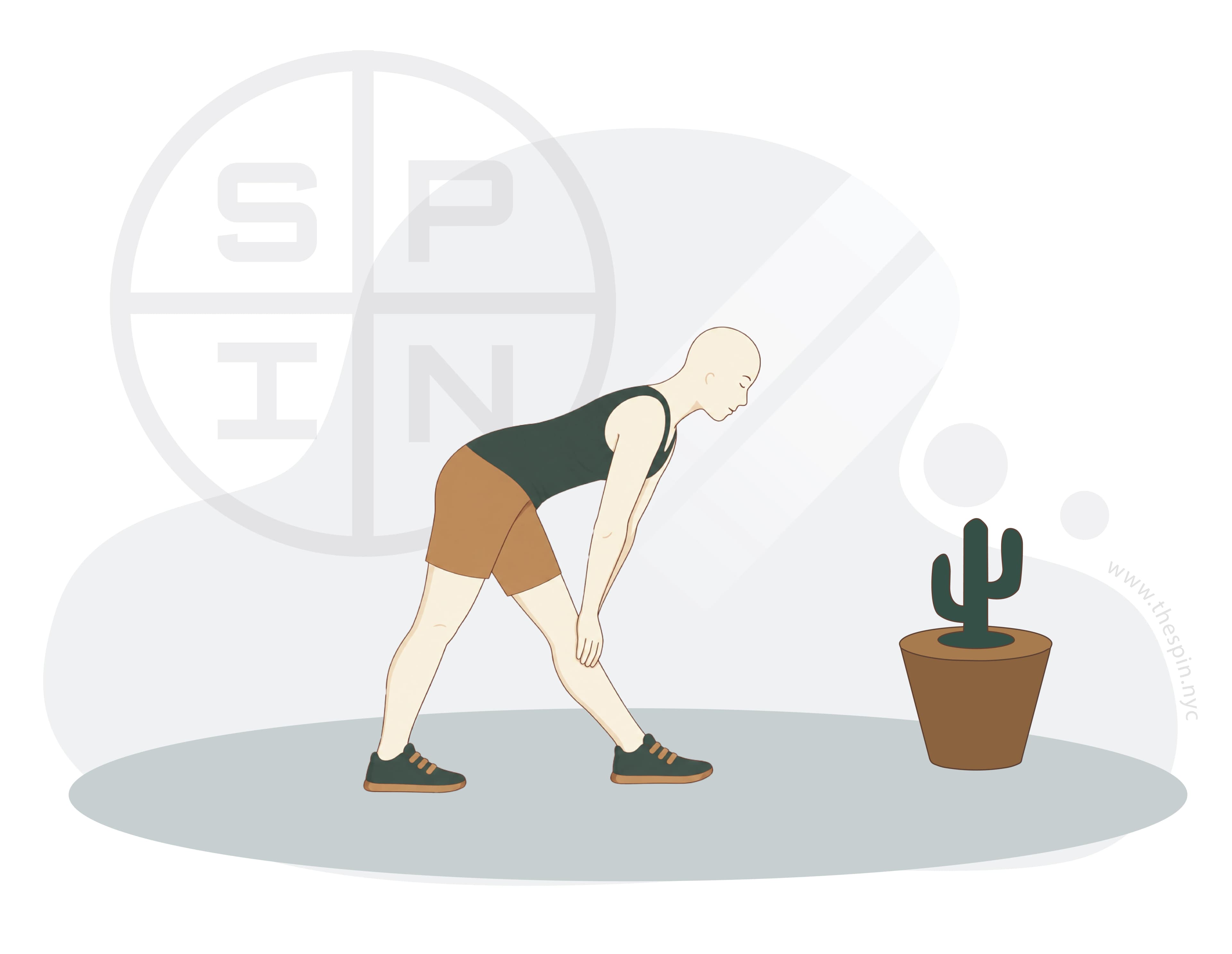 Scissor hamstring stretch for sciatica without lumbar flexion