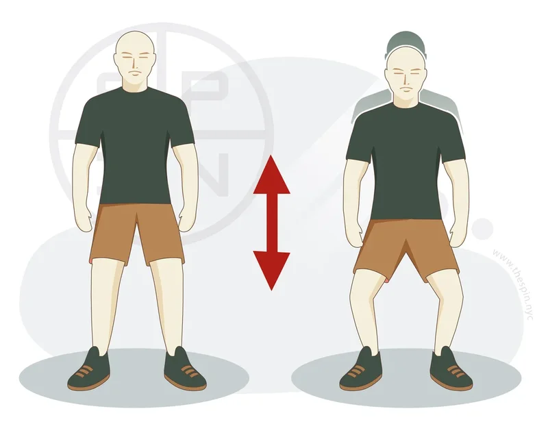 Half-Squat with Knees and Feet Turned Out