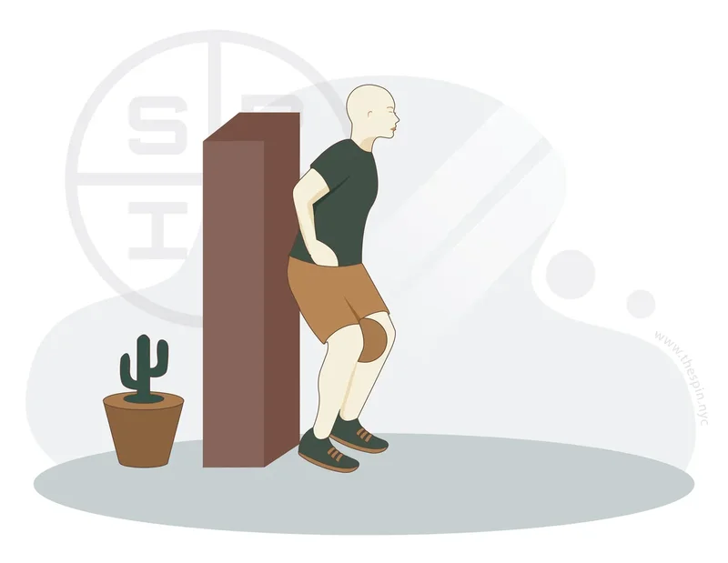 Wall Slide with Ball Squeeze