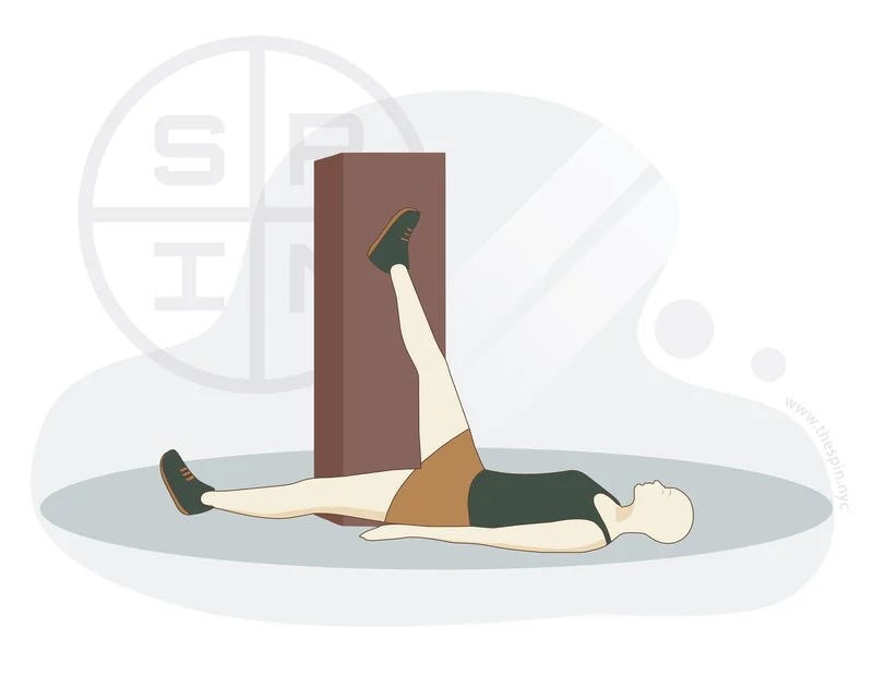 Hamstring Wall Stretch