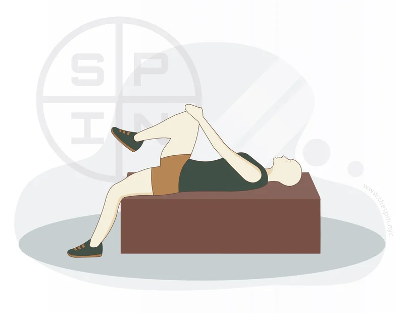 Hip Flexor Stretch Edge of Table