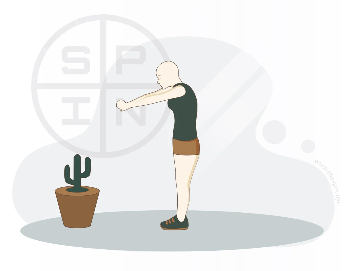 Lower Neck and Upper Back Stretch