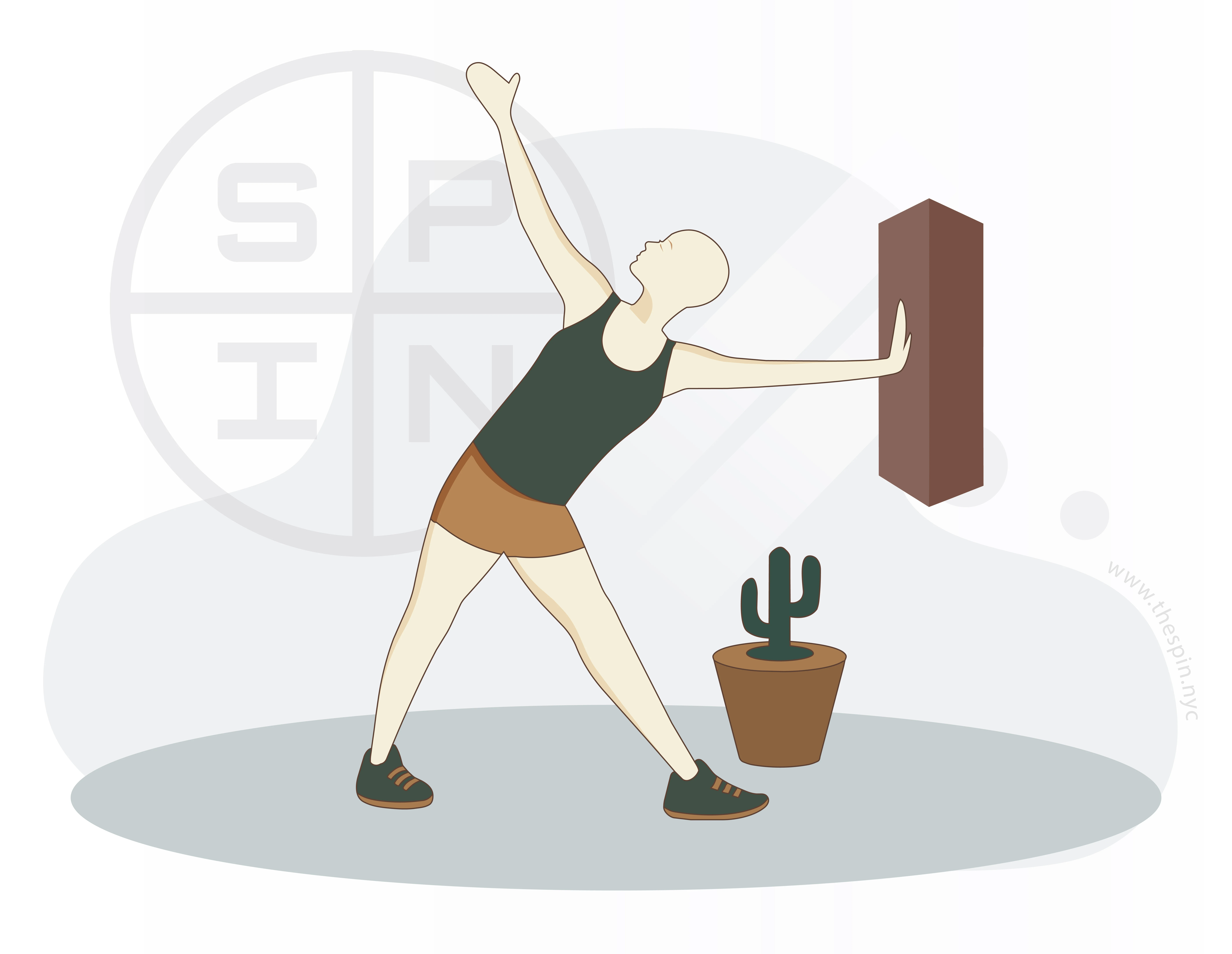Triangle At Wall Pose