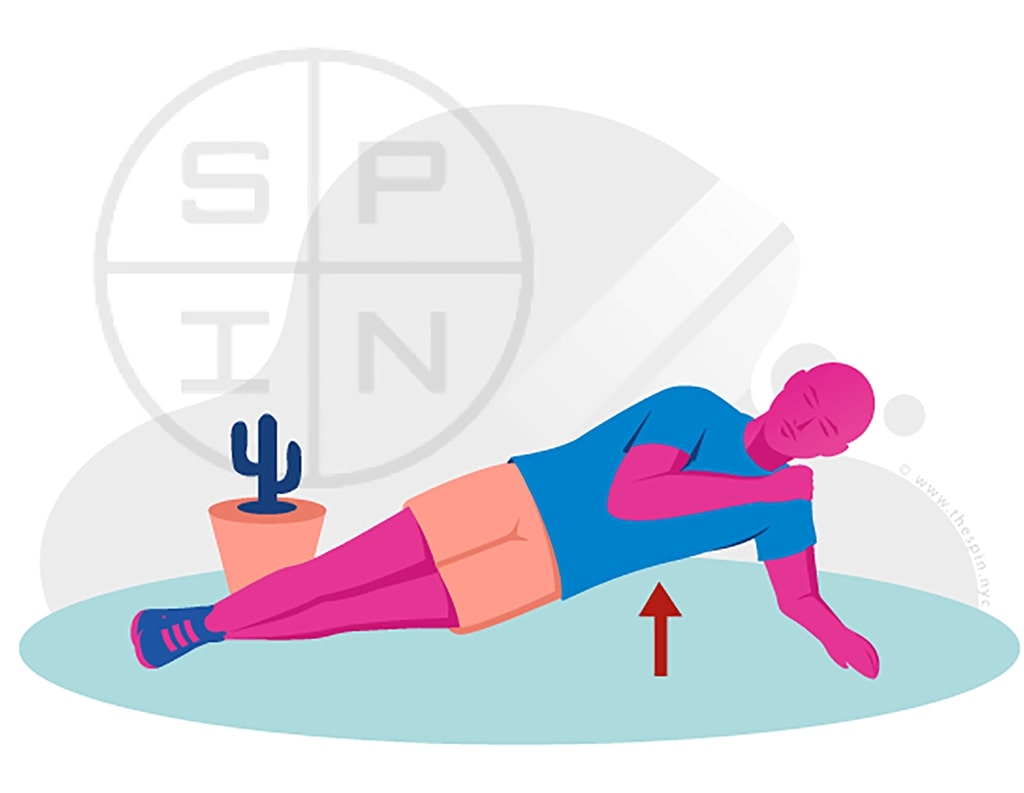 Back Modified Side Plank Exercise