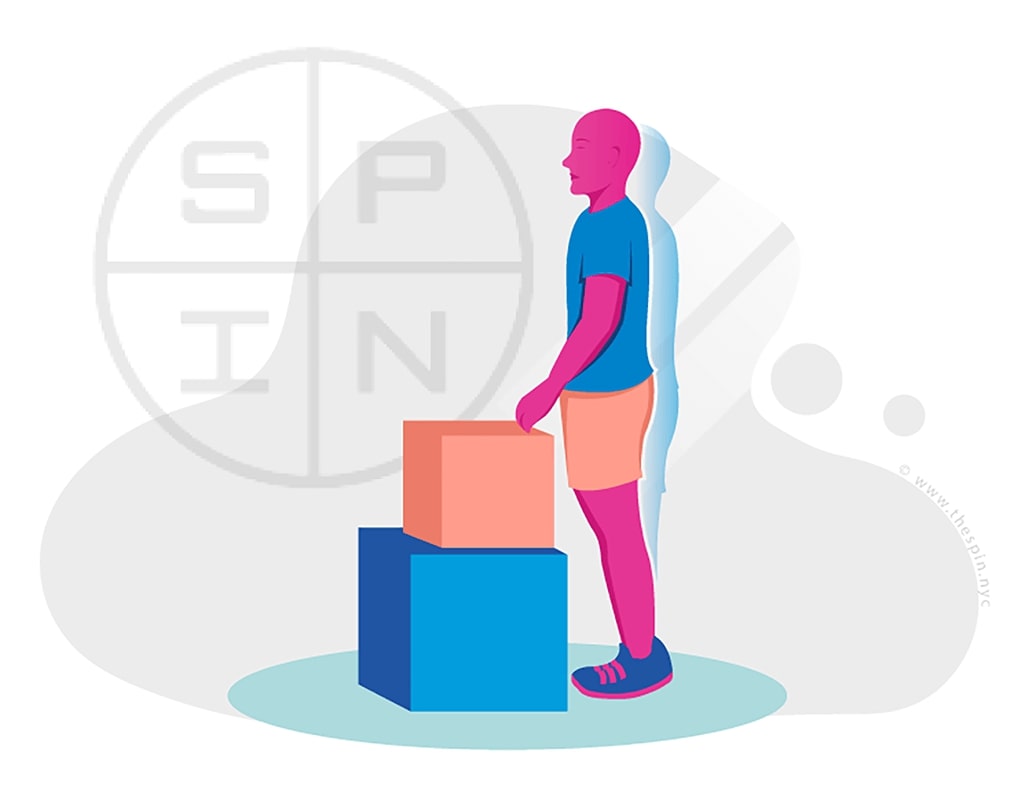 Knee heel raises1 Exercise