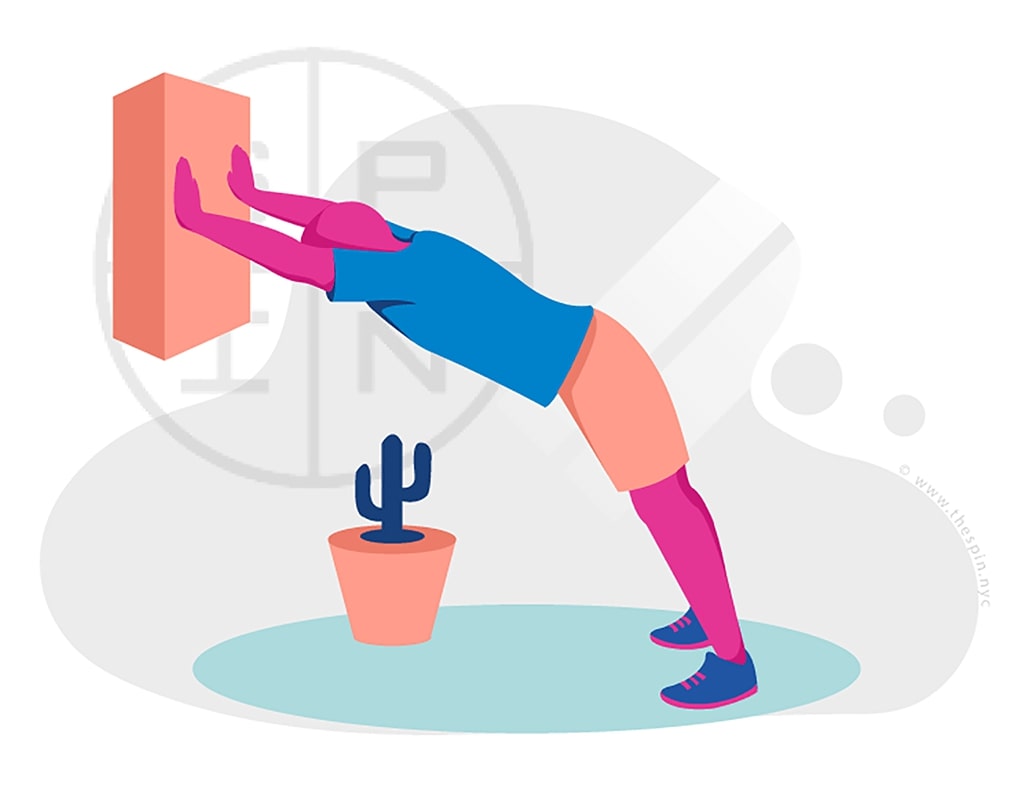 Yoga Wall Dog Pose Exercise
